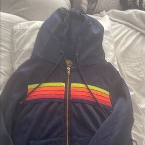 Retro Rainbow Stripe Hoodie